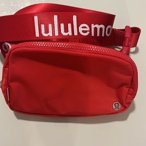Lululemon Red Logo Everwhere Belt Bag - RARE